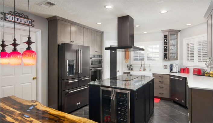 Transitional two-tone kitchen remodel