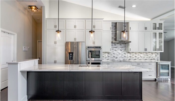 Transitional two-toned kitchen remodel
